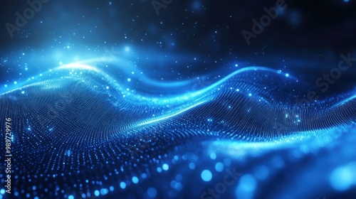 Abstract light effect blue texture wallpaper 3D rendering