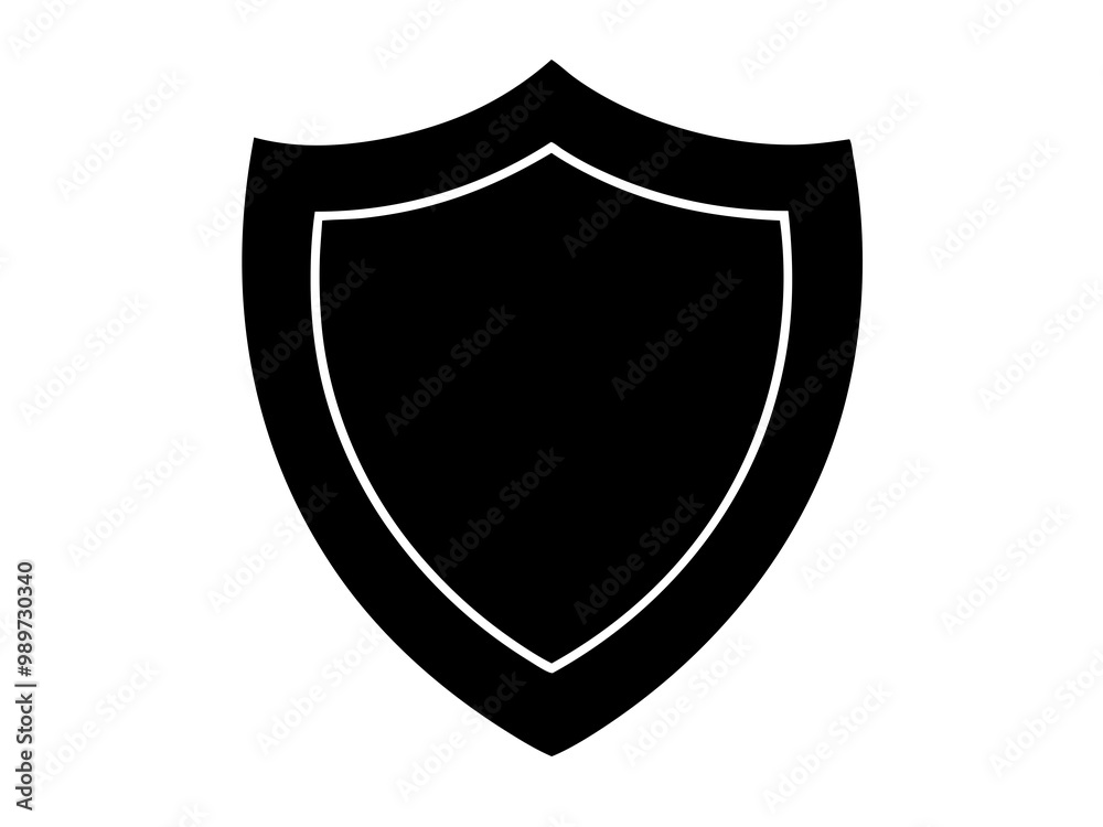 shiled shape silhouette vector, Protect shield Icon illustration shiled shape silhouette vector, Protect shield Icon illustration