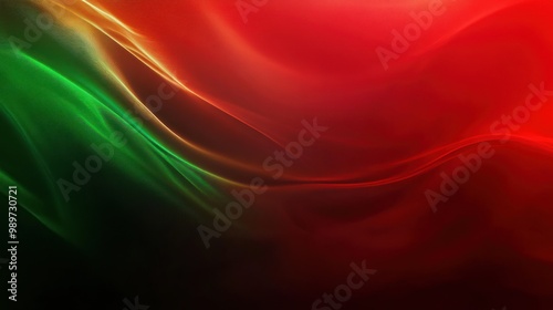 Abstract green red background