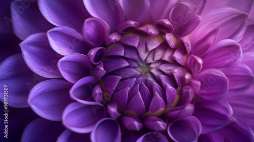 Gorgeous purple flower showcased in detailed close-up view image