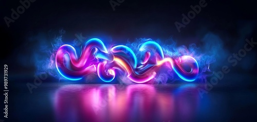 Neon Neon Typographyillustration photo