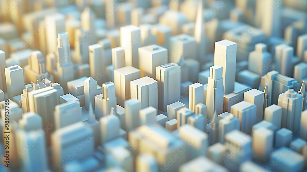 Obraz premium 3d city