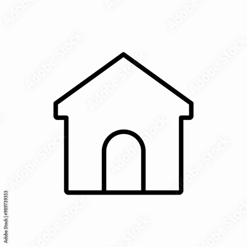 house real estate icon sign vector