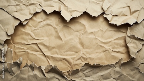 A background of torn pieces of paper providing a textured surface with room for additional content such as an image or text 