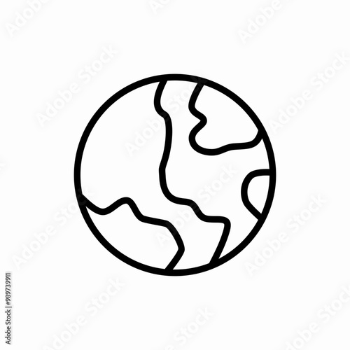 world geography icon sign vector