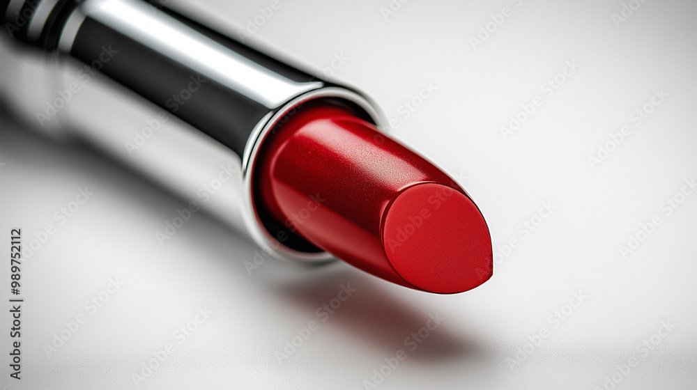 red lipstick on white background red lipstick on white background