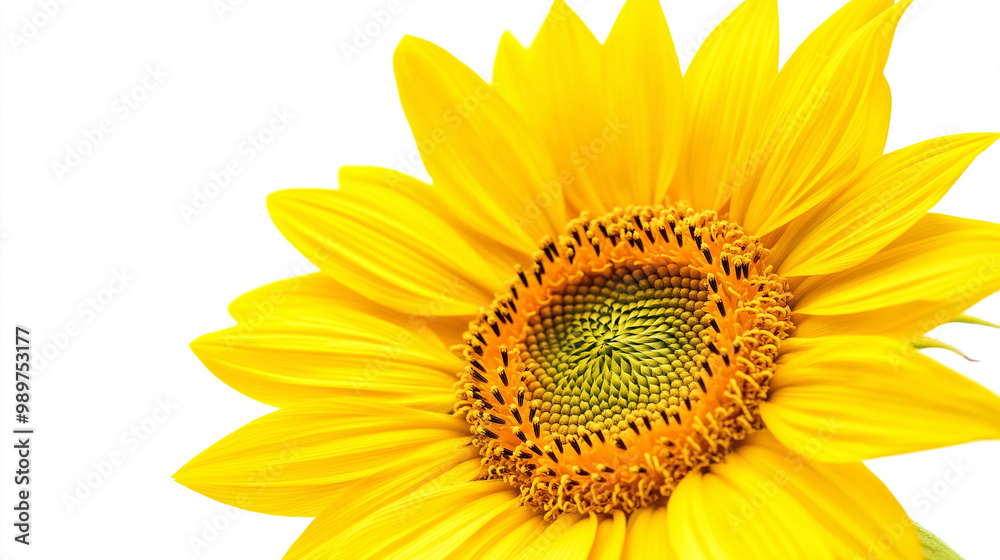 Fototapeta premium sunflower isolated on white background