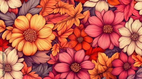 Wallpaper Mural beautiful flower background. page flowers. flower texture background.  Torontodigital.ca