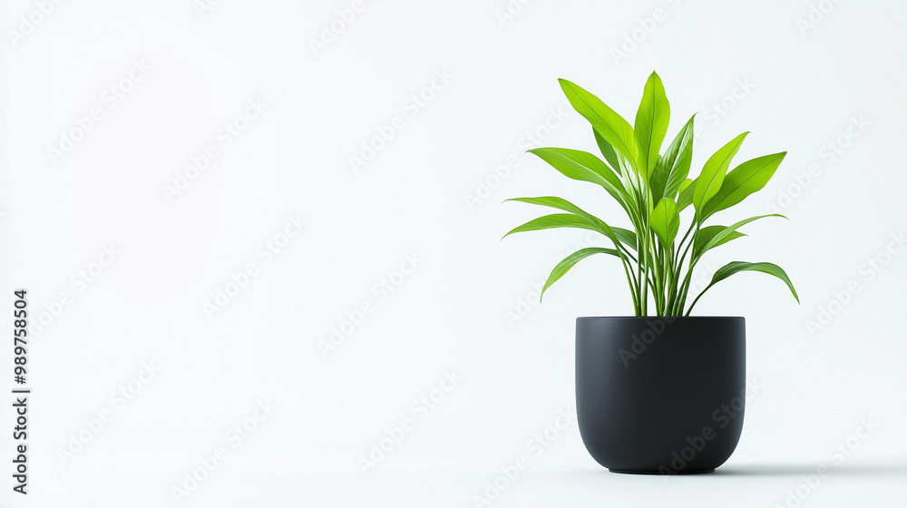 plant in flowerpot isolated on white background plant in flowerpot isolated on white background