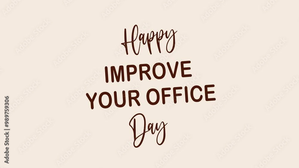 Improve Your Office Day Text Animation. Great for Improve Your Office Day Celebrations with transparent background, for banner, social media feed wallpaper stories Improve Your Office Day Text Animation. Great for Improve Your Office Day Celebrations with transparent background, for banner, social media feed wallpaper stories