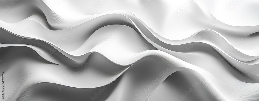 Abstract White Waves Abstract White Waves