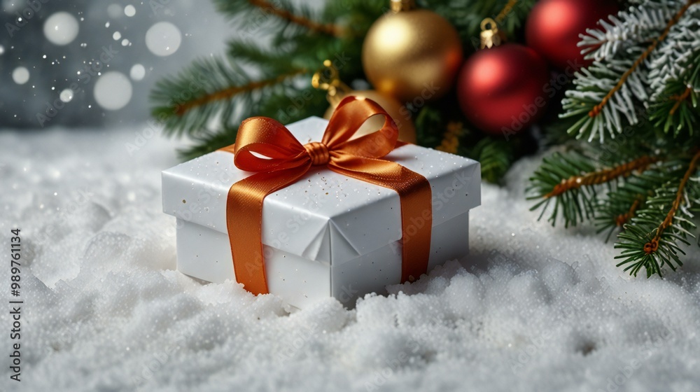 christmas tree and gift box christmas tree and gift box