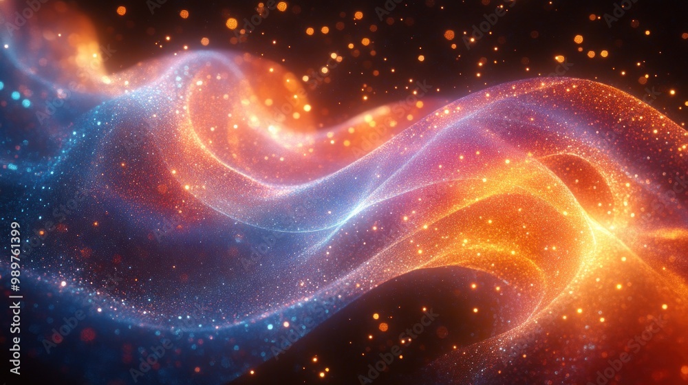 Fototapeta premium Abstract Glowing Waves