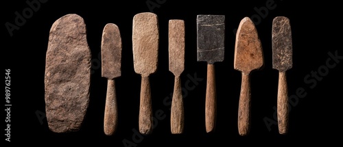 Primitive stone tools and utensils