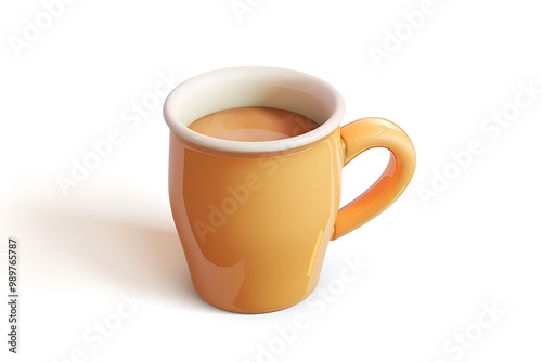 Wallpaper Mural Cup of coffee on a white background. Torontodigital.ca