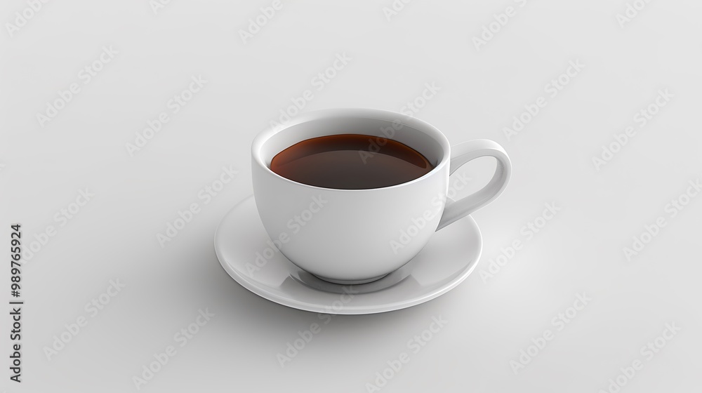 Cup of coffee on a white background. Cup of coffee on a white background.
