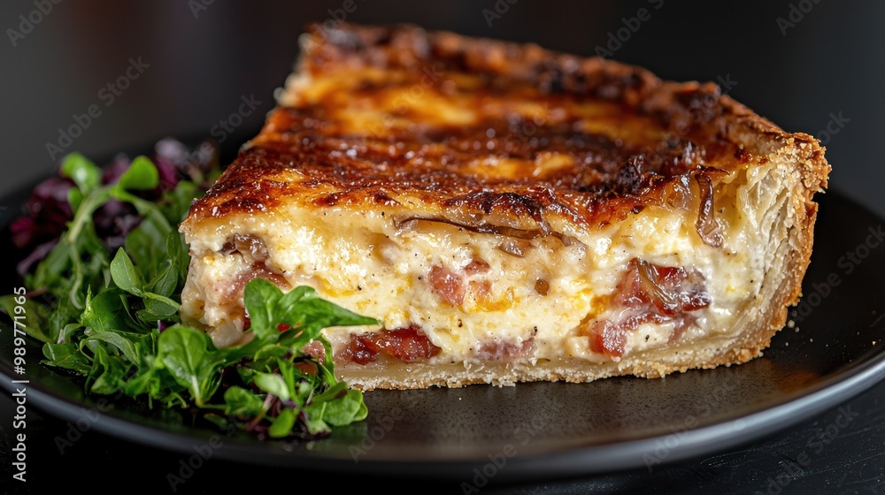 Savory quiche with cheese and vegetables Savory quiche with cheese and vegetables