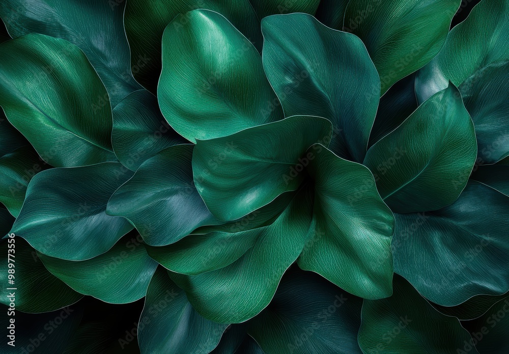 Lush green tropical leaves Lush green tropical leaves