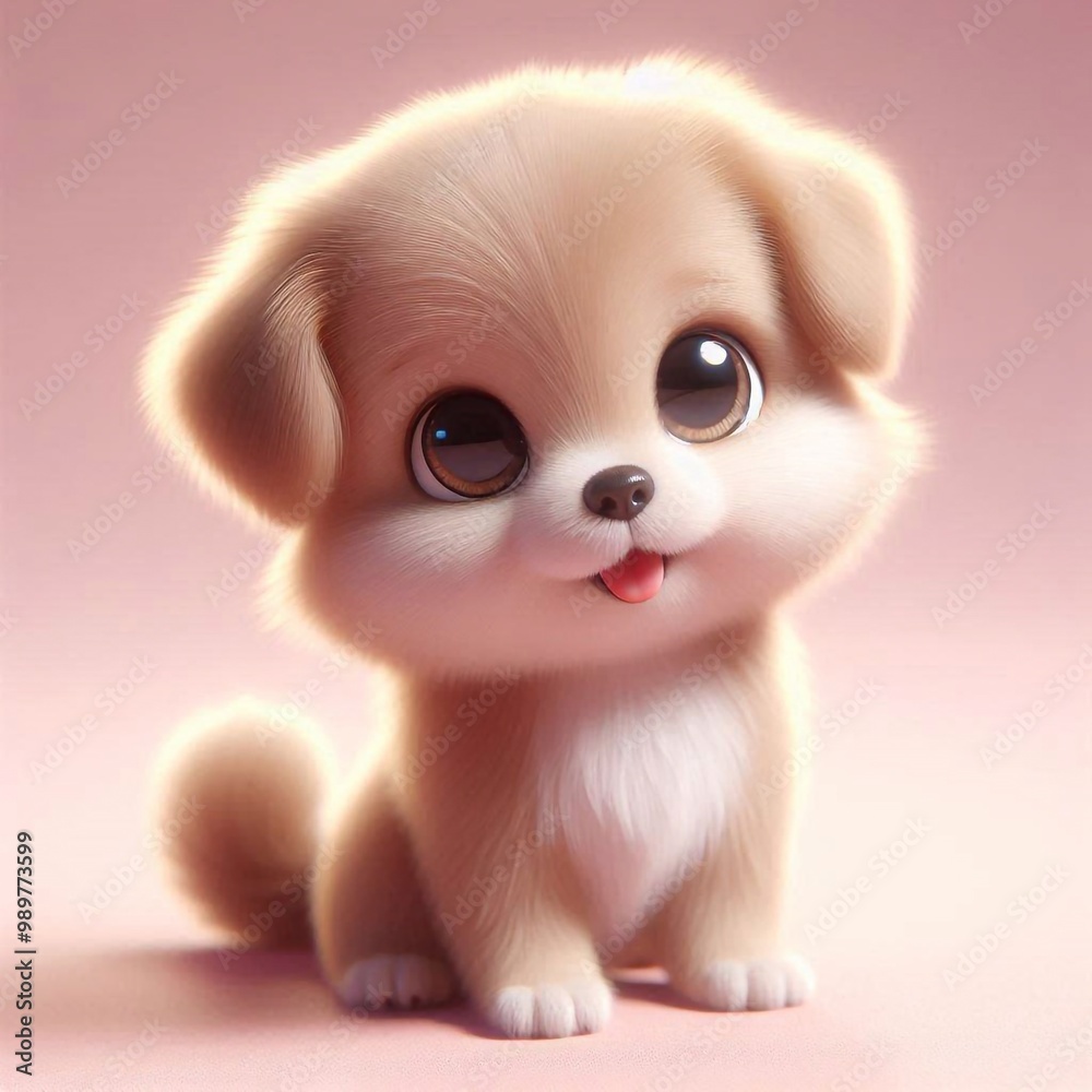 Obraz premium 3D niedlicher Welpe