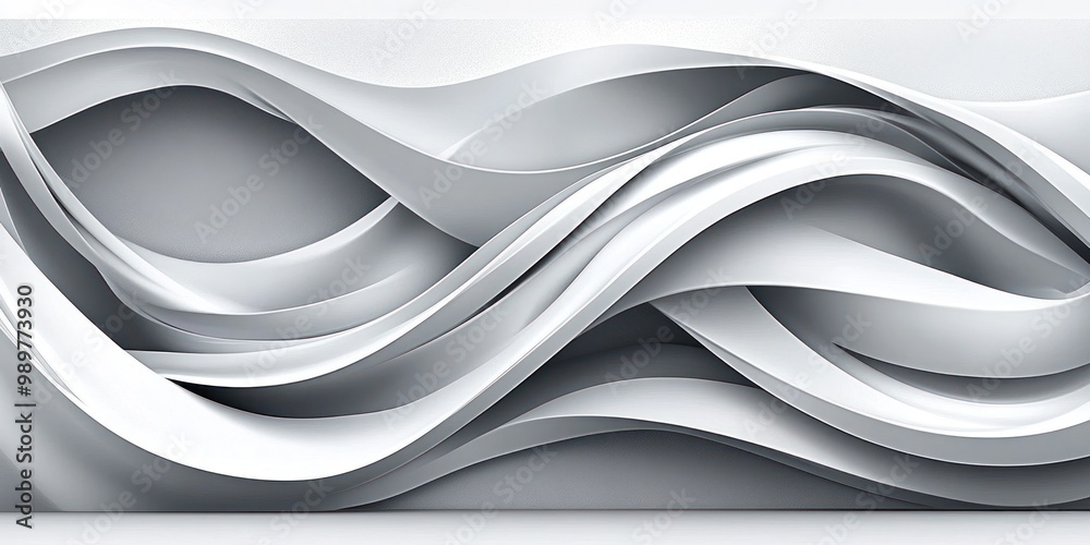 Abstract design featuring flowing white waves, creating a sense of movement and texture. Abstract design featuring flowing white waves, creating a sense of movement and texture.