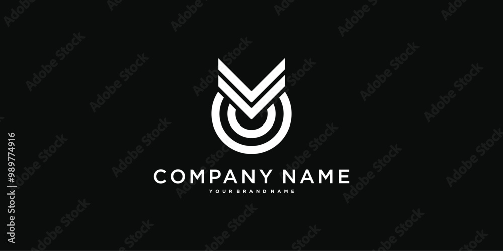 OM or MO letter logo design. Creative O M letter icon. Premium Vector OM or MO letter logo design. Creative O M letter icon. Premium Vector