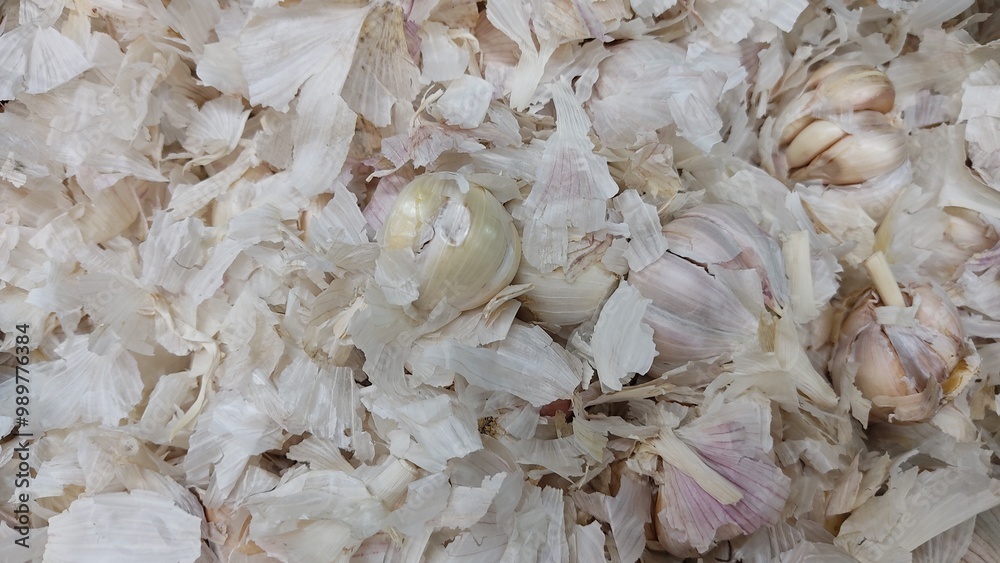 White garlic White garlic
