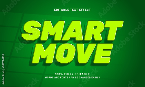 smart move editable text effects with a smart and simple theme