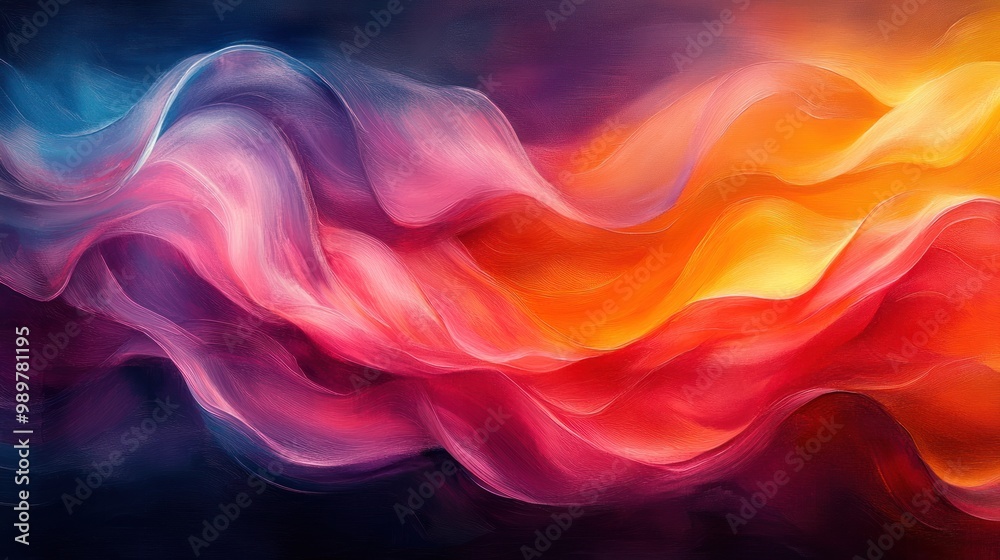 Fototapeta premium Abstract Flowing Hues