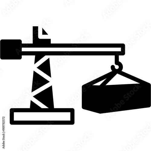 Crane Machine Icon