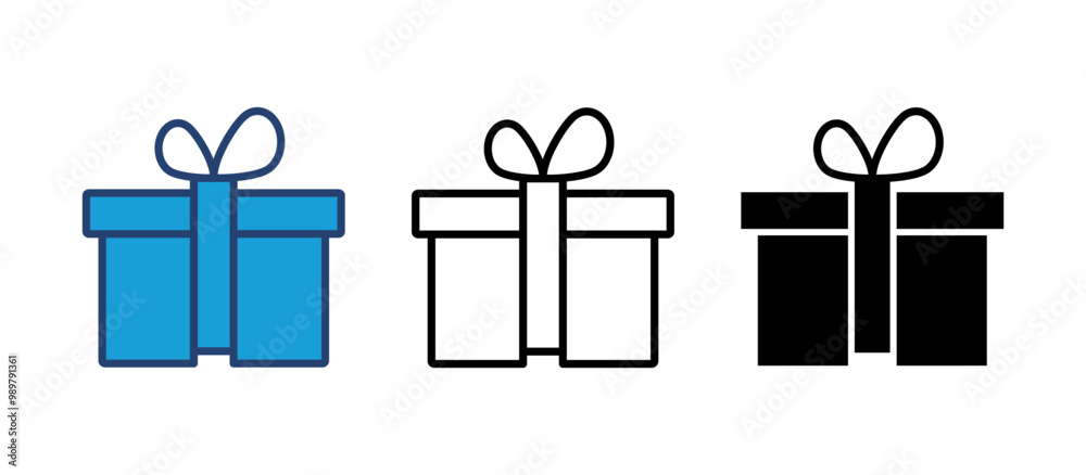 Gift icon vector. gift vector icon. birthday gift Gift icon vector. gift vector icon. birthday gift