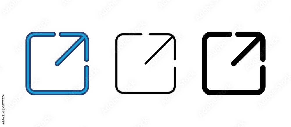 External link icon vector. link icon vector. hyperlink symbol External link icon vector. link icon vector. hyperlink symbol