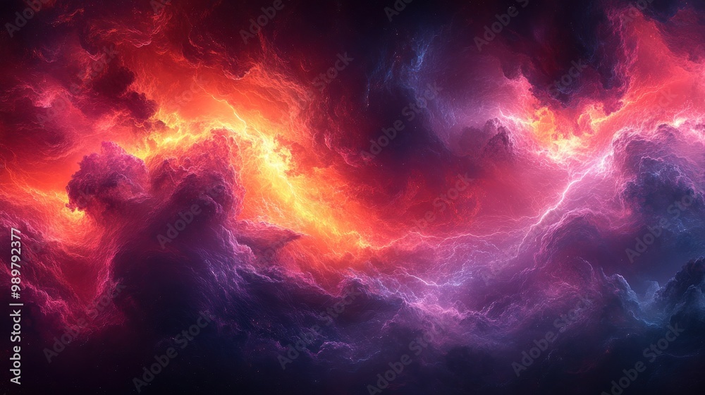 Fiery Clouds and Lightning Fiery Clouds and Lightning
