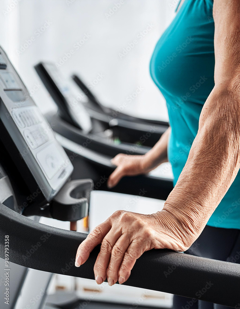 senior people doing exercises in gym to stay fit senior people doing exercises in gym to stay fit