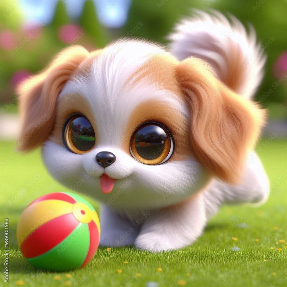 Obraz premium 3D niedlicher Welpe