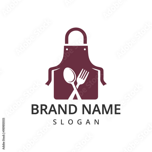 Cooking logo,Cook apron for logo For restaurant, cafe menu or banner, poster.