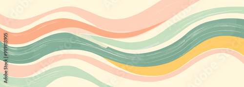 abstract colorful waves background