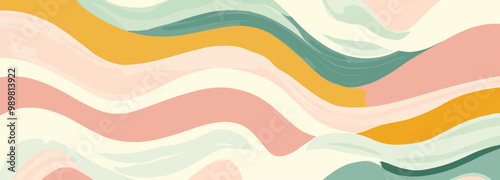abstract colorful background with waves