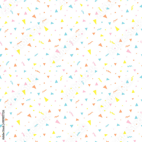 12x12 Birthday, Confetti, Cupcakes, Stripes/Dots - 12x12_Birthday Confetti_Funfetti_ White Background