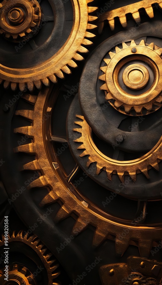 Steampunk Brass and Gears Alternative History Worms Eye View Steampunk Brass and Gears Alternative History Worms Eye View