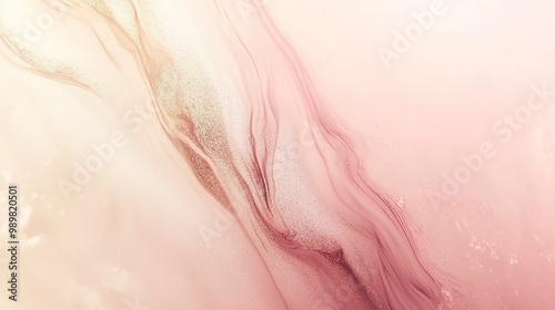  Blurred pink, brown and beige gradient background. Cover for poster, placard, product presentation. Banner for website. Wallpaper, screensaver. Textured background with noise effect.