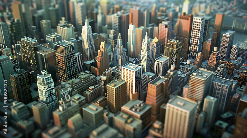 Obraz premium 3d city