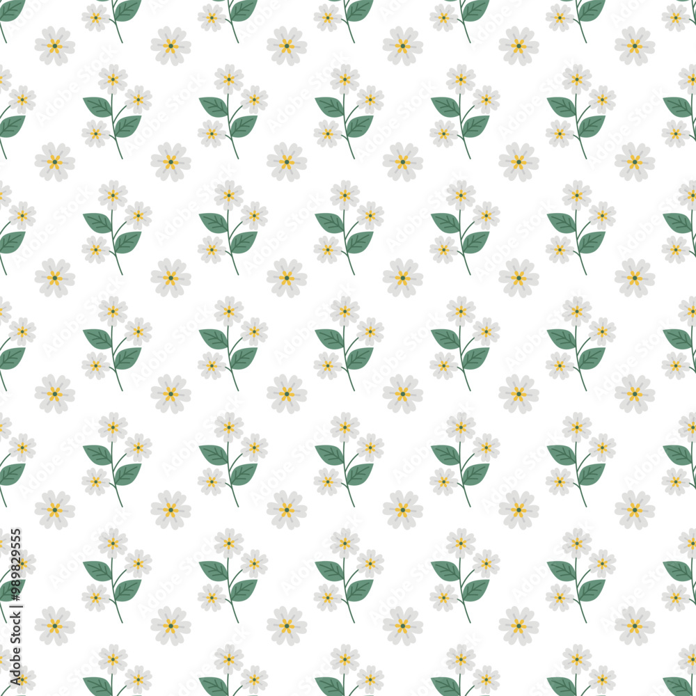 Free vector small winter flowers pattern