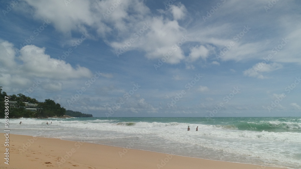 Blue sea white beach turquoise ocean wave coastal in tropical paradise landscape. Beautiful scene seascape marine coastline destinations. Tropical beautiful blue ocean lagoon lake travel summer time. Blue sea white beach turquoise ocean wave coastal in tropical paradise landscape. Beautiful scene seascape marine coastline destinations. Tropical beautiful blue ocean lagoon lake travel summer time.