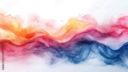 Abstract Watercolor Painting