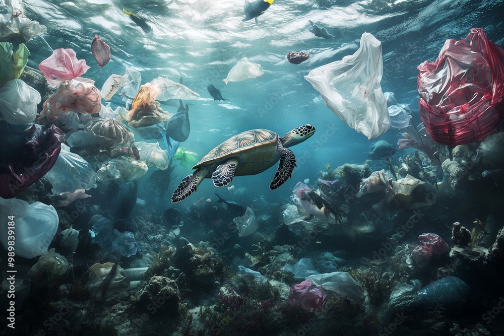 Beneath the Surface: Marine Life Engulfed by Plastic Pollution 03
Beneath the Surface: Marine Life Engulfed by Plastic Pollution 03