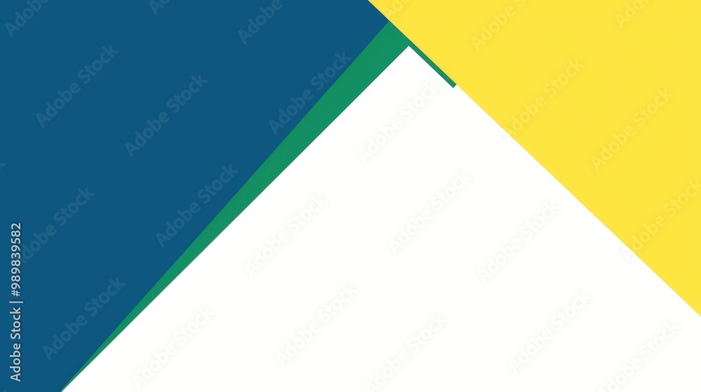 a blue, green, and yellow color scheme with a simple geometric design a blue, green, and yellow color scheme with a simple geometric design