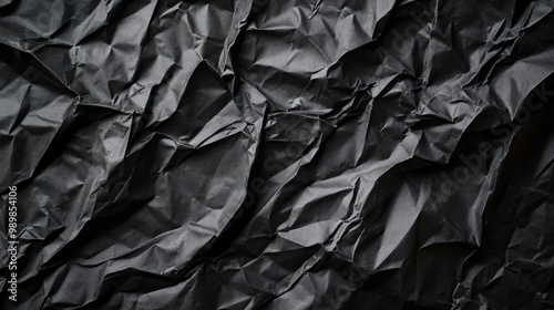 Wallpaper Mural Abstract black crumpled paper texture background. Torontodigital.ca