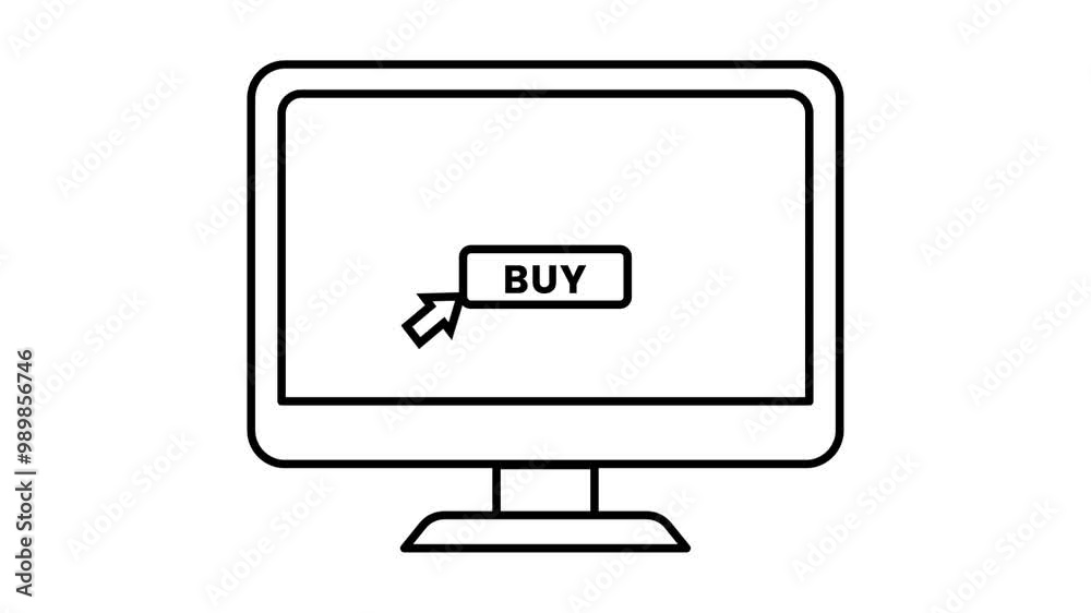 animation of clicking the buy or pay button in e commerce online shop, loop video isolated transparent alpha channel animation of clicking the buy or pay button in e commerce online shop, loop video isolated transparent alpha channel
