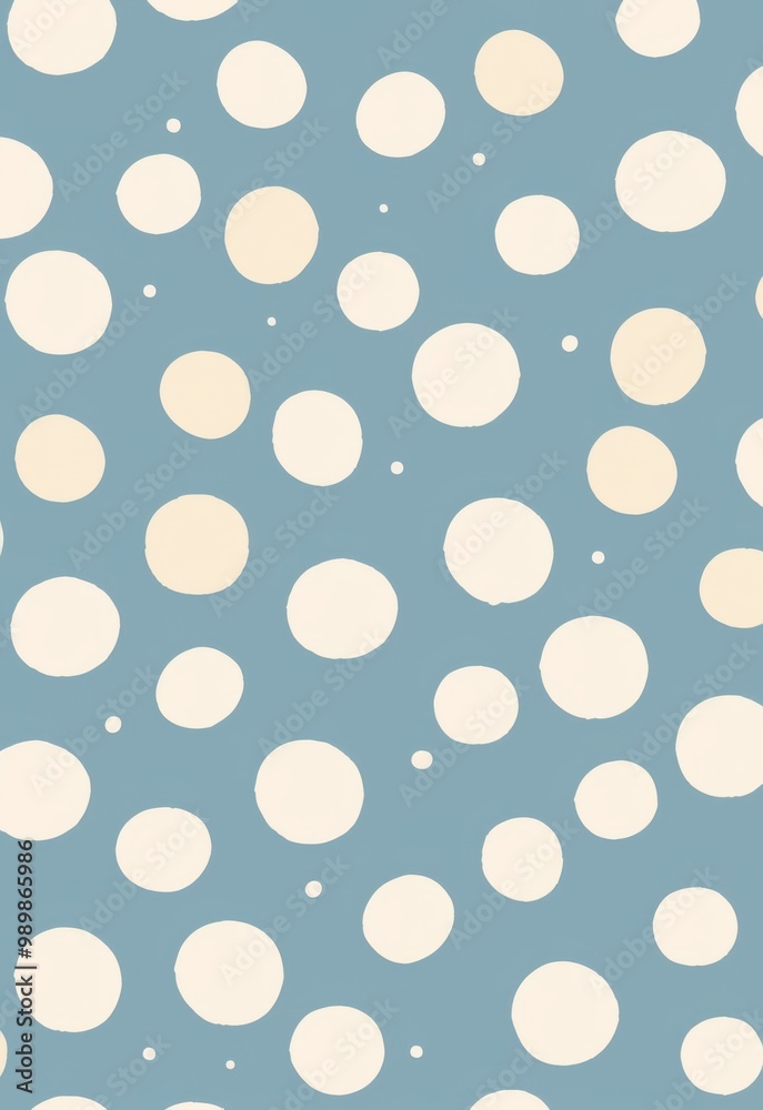 wallpaper pattern featuring white circles on a light blue background, complemented by retro colors and geometric shapes wallpaper pattern featuring white circles on a light blue background, complemented by retro colors and geometric shapes
