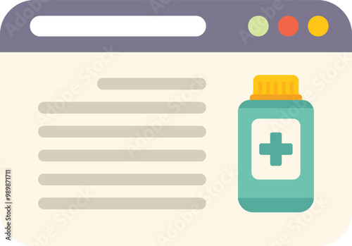 Online pharmacy website is selling pharmaceutical products, allowing customers to order drugs and medicine online